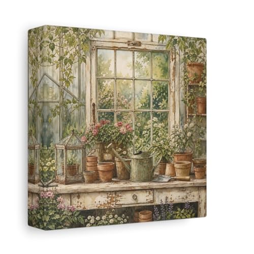 Impression canvas window greenhouse pour égayer les petits espaces muraux