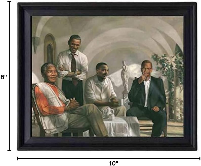 EV The Pioneers Poster Picture Frame - Mandela - Obama - MLK Martin Luther King - Malcolm X - 8x10