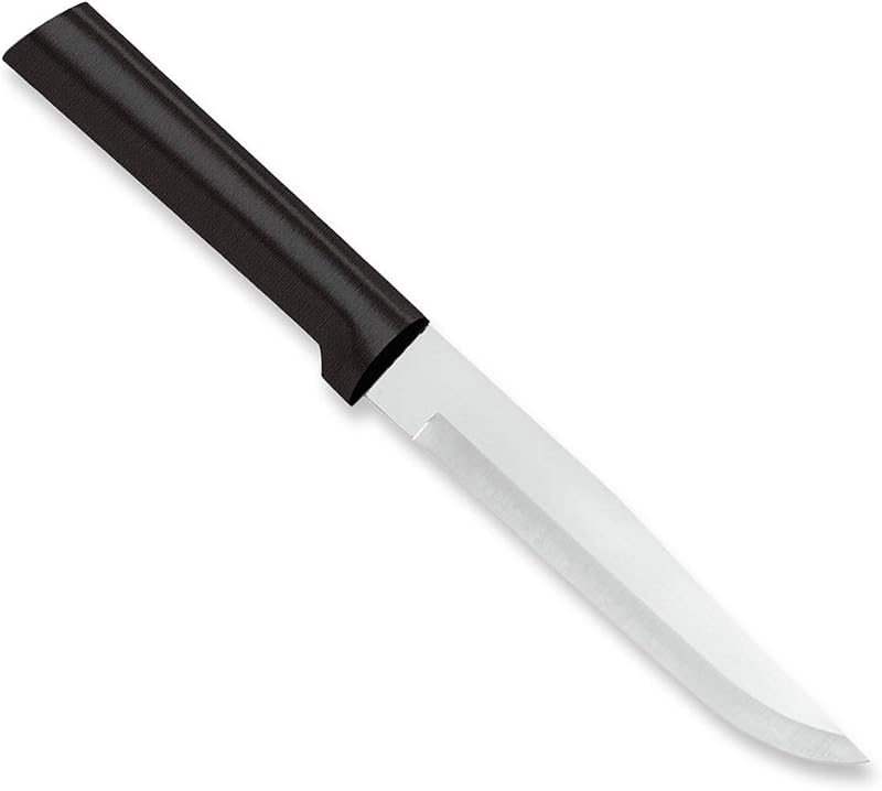 RADA Cutlery Stubby Butcher Knife (W206), Black | 5.38" Stainless Steel Blade, Resin Handle