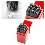 Stempel-Set mit arabischen Ziffern für Leder und Metall, 9 Stanzwerkzeuge (8 mm)