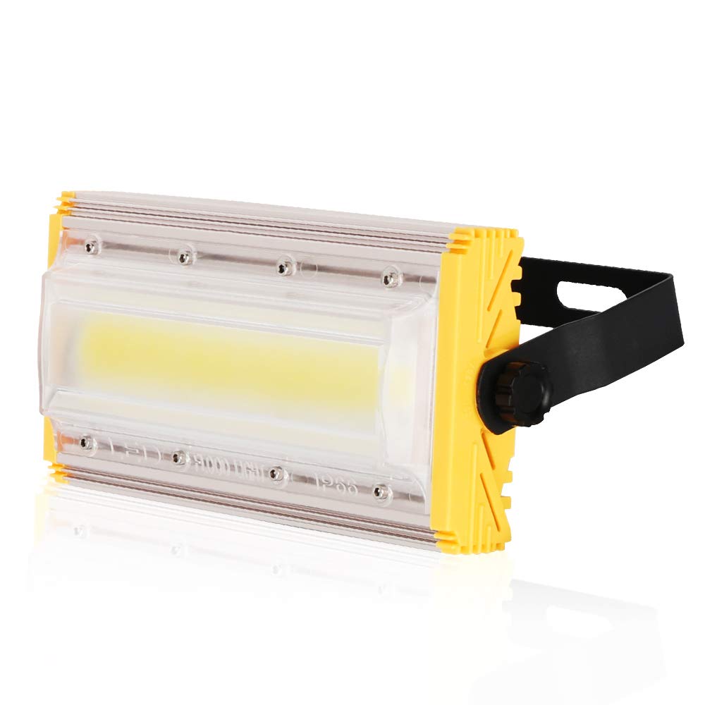50W LED Flood Lights, Super Bright LED Floodlight, Outdoor Work Light IP66 Waterproof, 4000LM, 6500K Daylight, Outdoor Floodlight for Garage, Garden, Lawn and Yard