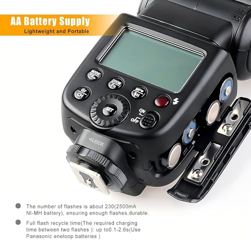 غودوكس فلاش سبيدلايت TT600 مع ناقل حركة لاسلكي مدمج 2.4G لكاميرا كانون ونيكون وبنتاكس واوليمبوس والكاميرات الرقمية الاخرى مع هوت شو قياسي