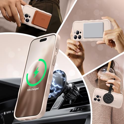 Coque iPhone 16 Pro antichoc compatible MagSafe avec protection objectif total pour filles