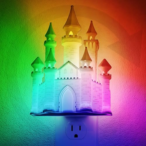 Lámpara nocturna JandCase 3D Castillo RGB multicolor