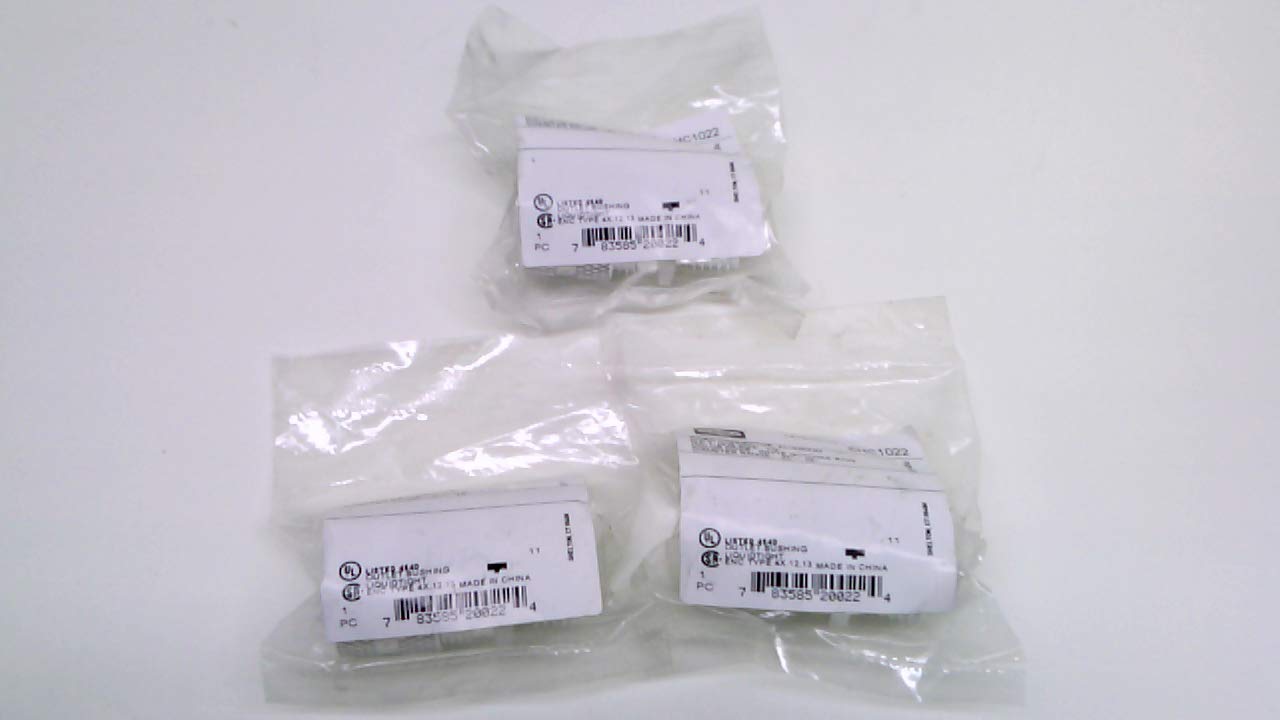 Hubbell Shc1022 - Pack of 3 - Aluminum Cord Connector, 1/2" N.P.T Hub, Shc1022 - Pack of 3 -