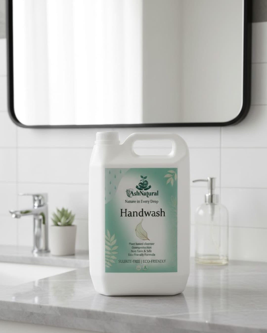 Plant-Based Liquid Hand Wash Refill 5 Litre Can | Gentle Hand Cleanser for Home, Office & Commercial Use | Hand Soap Refill for Dispensers | Hygienically Packed Everyday Hand Hygiene Solution-image-17