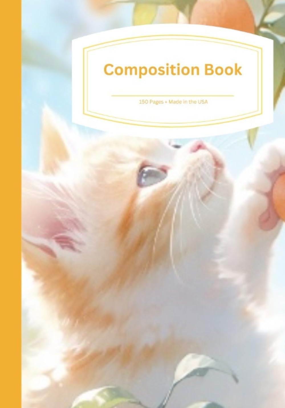"Sunny Bright Cat" 150-Page Composition Book!