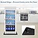 Dersyer Mini Fridge Mat, Portable Air Conditioner Drip Pan, Silicone Mat with Raised Edge for Refrigerator, AC, Water Dispenser, Humidifier and Ice Maker, Leakproof, 23.3