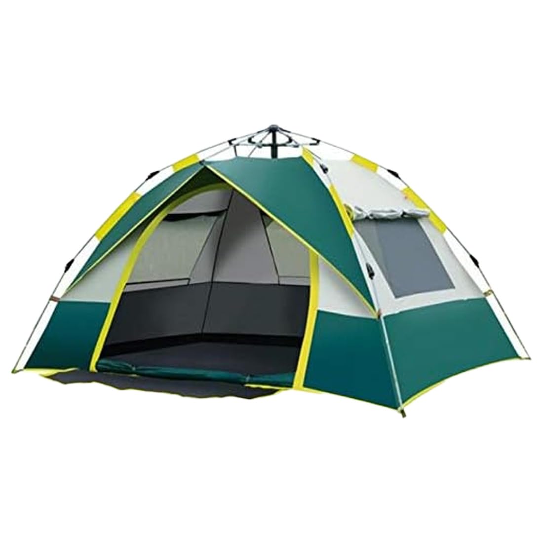 PandaHome Tienda de Campaña Instantánea Pop Up Ligera, Automática, A Prueba de Agua, Resistente al Viento, Refugio de Sol en la Playa.Color Verde/Azul (para 2-3 Personas)