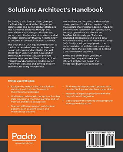 image for Packt Publishing Solutions Architect's Handbook: Kick-start your solut