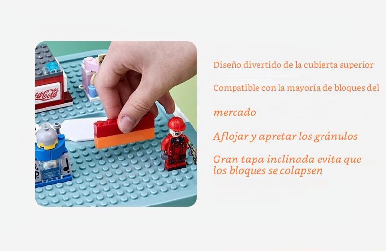 Caja de almacenamiento triple para bloques Lego, apilables, cajas de juguetes, tapa, apilables, de plástico, piezas pequeñas, transparentes