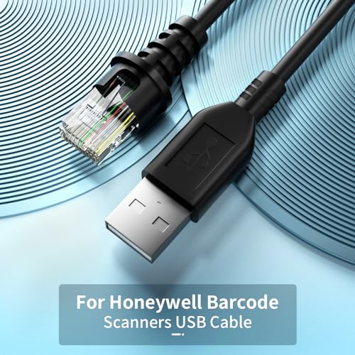 Cable para Escáner de Códigos de Barras LIENIAO para Honeywell MS9520 MS5145 MS1690 MS1890 USB miniatura 5