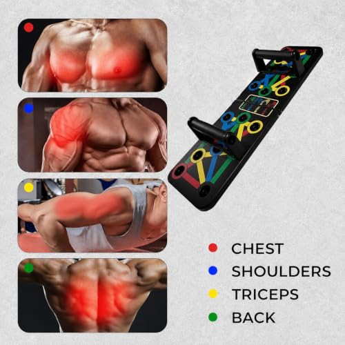 Image of Push Up Board: Push Up Stand for Chest Workout & Home Gym Exercise Pushup Stand, Ideal Home Gym Equipment for Strength Training and Fitness, Durable and Easy to carry