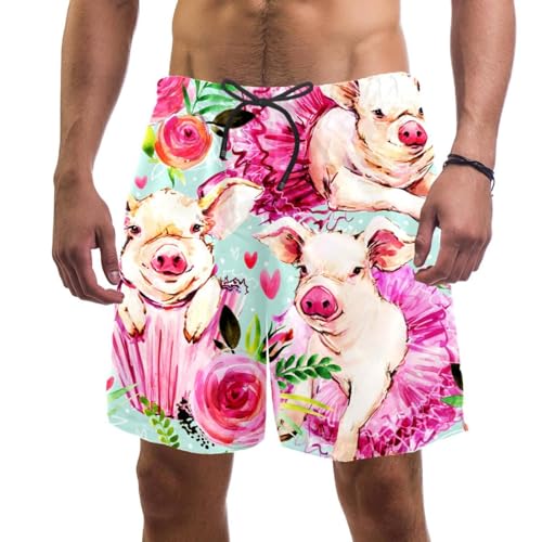 Swim shorts séchage rapide short de bain homme imprimé