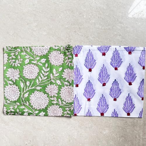Decowat DE-NP16MX-4-18X18 Set Of 10 Linen 100% Cotton Cloth Napkins 18X18 Inch Washable Reusable Napkins thumb #6