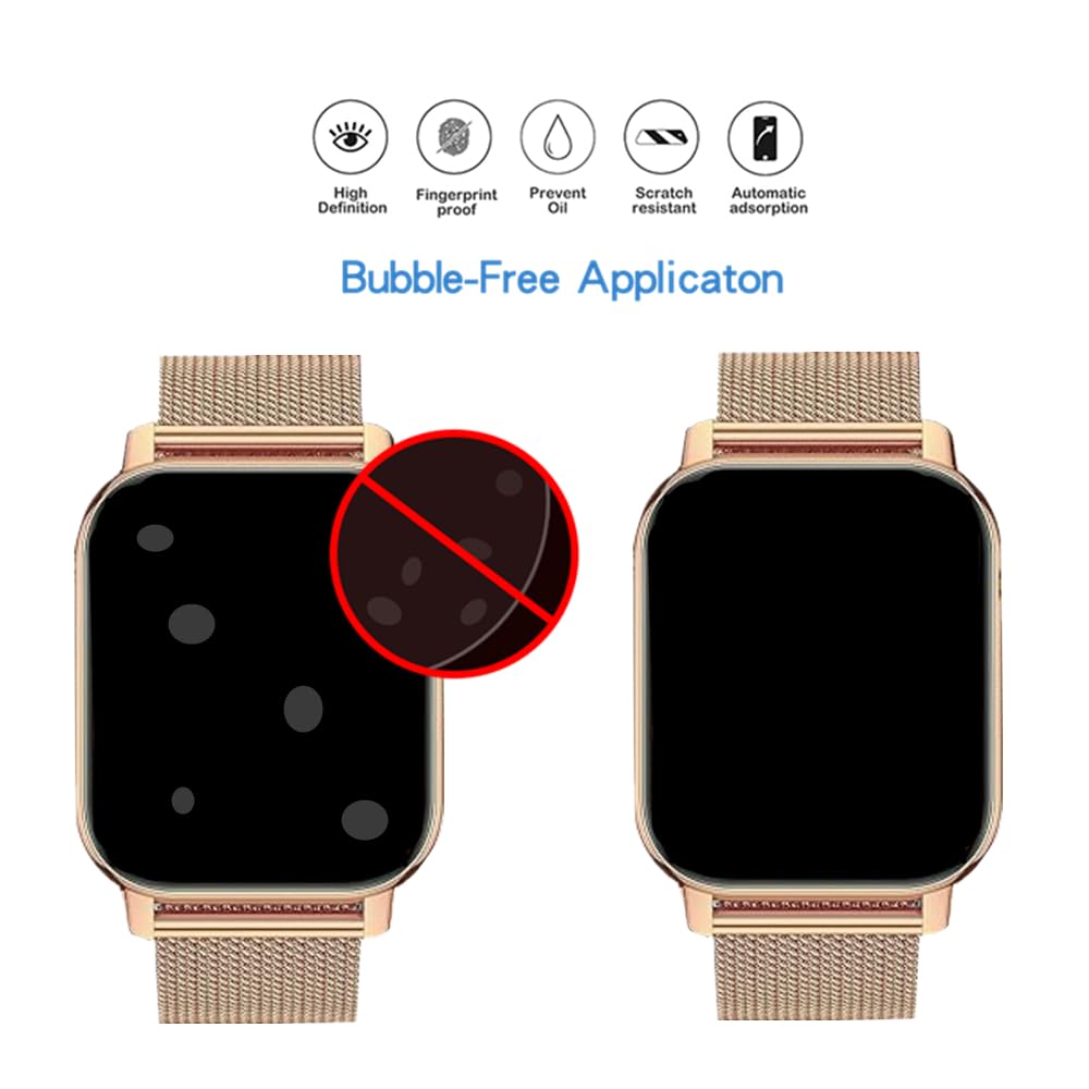 Schutzfolien Für Tisoutec G89 Pro Smartwatch – 6 Stück, HD Klar