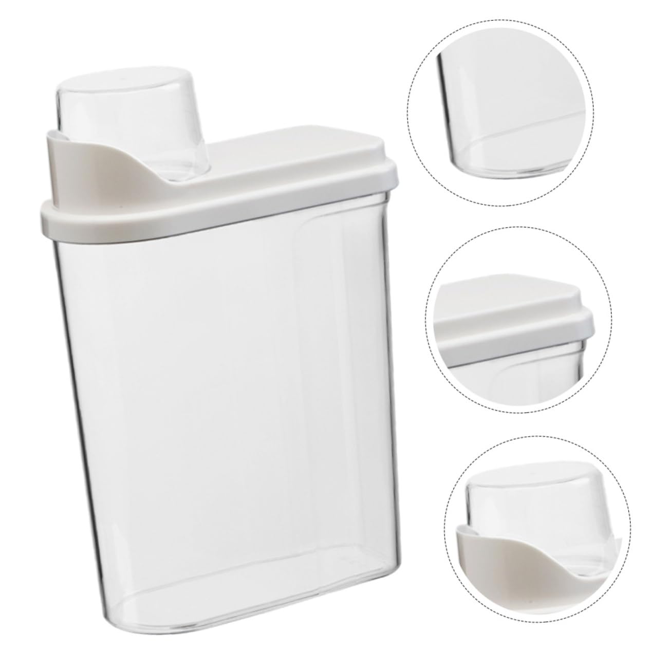 GRIRIW Storage Tank 2.5l Food Storage Case Sealed Lid Made of Abs Silicone Easy Cle