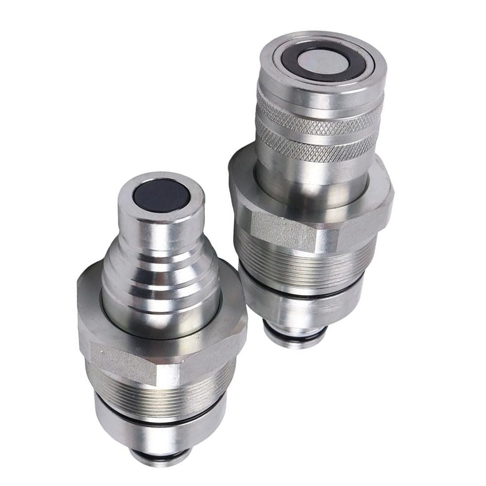 Kit accoppiatore piatto AT406474 AT406475 per Bobcat 318E 319E 320E 323E 326E 328E 329E 332E, connettori rapidi idraulici in acciaio