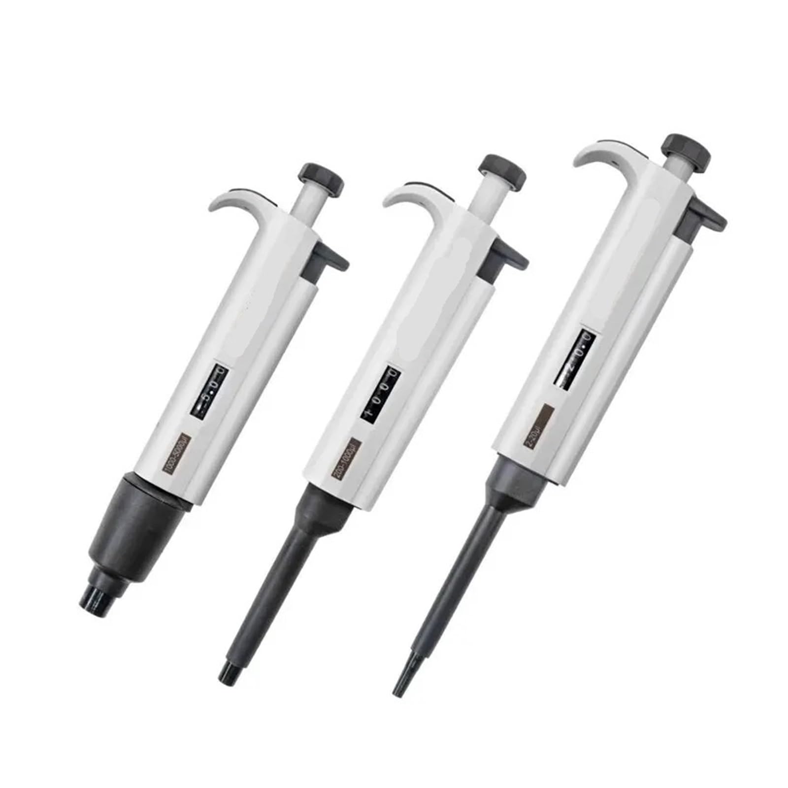 pipeta de Laboratorio, Pistola de micropipetas Laboratorio, pipeta un Solo Canal, plástico Ajustable Digital con Punta(0.5-5ml)
