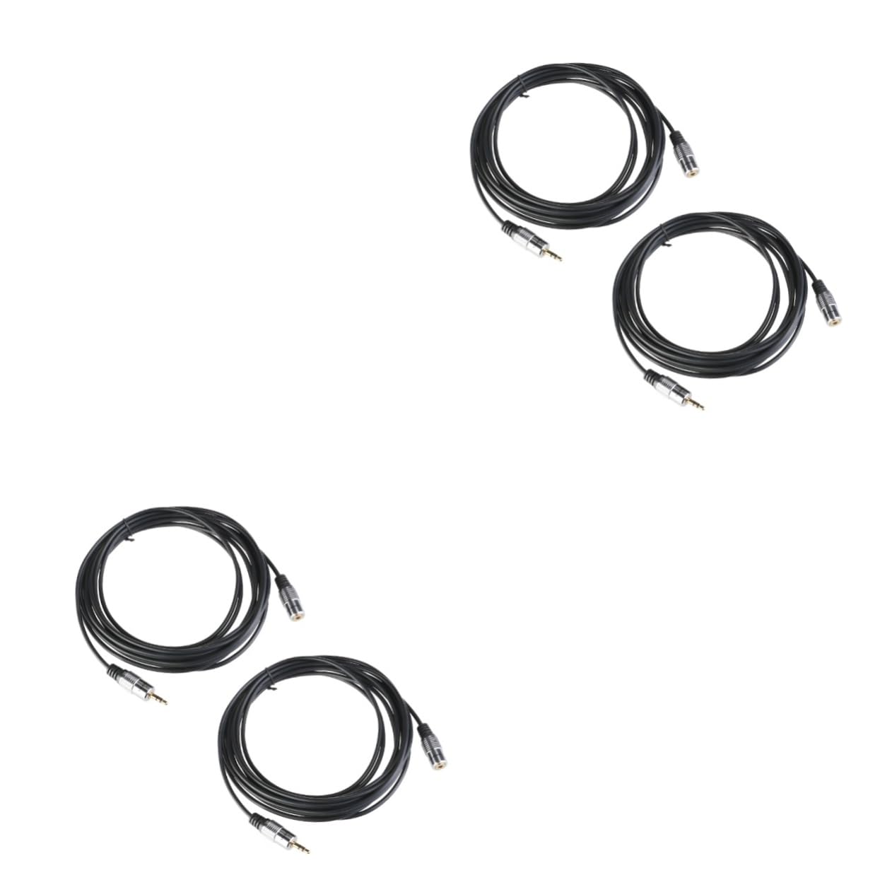 UKCOCO 2 Set Di Cavi Audio Stereo Da 3 5 Mm Maschio A Femmina in Lega Di Alluminio Cavo Per Cuffie Da 3 5 Mm 2 Pezzi*2