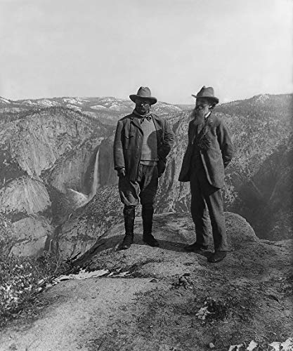 John Muir Teddy Roosevelt Yosemite Great Americans S Vivid Imagery Laminated Poster Print-20 Inch by 30 Inch Laminated Poster With Bright Colors And Vivid Imagery