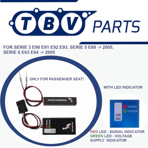 Diagnose-Hilfswerkzeug – Beifahrersitz-Belegungssensor kompatibel mit Serie 3 E90/E91/E92/E93, Serie 5 E60/E61 (ab 10.2005), Serie 6 E63/E64 (ab 10.2005)