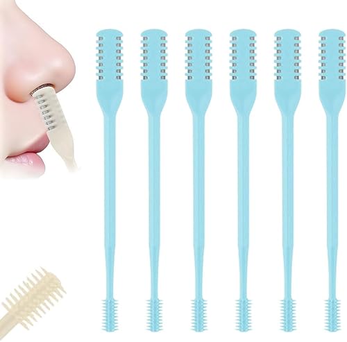 Miniatura 12 de Cortador de pelo nasal 2 en 1 para mujeres y hombres, herramienta de eliminación de nariz giratoria de 360°, cuchillo de doble cara para la nariz,