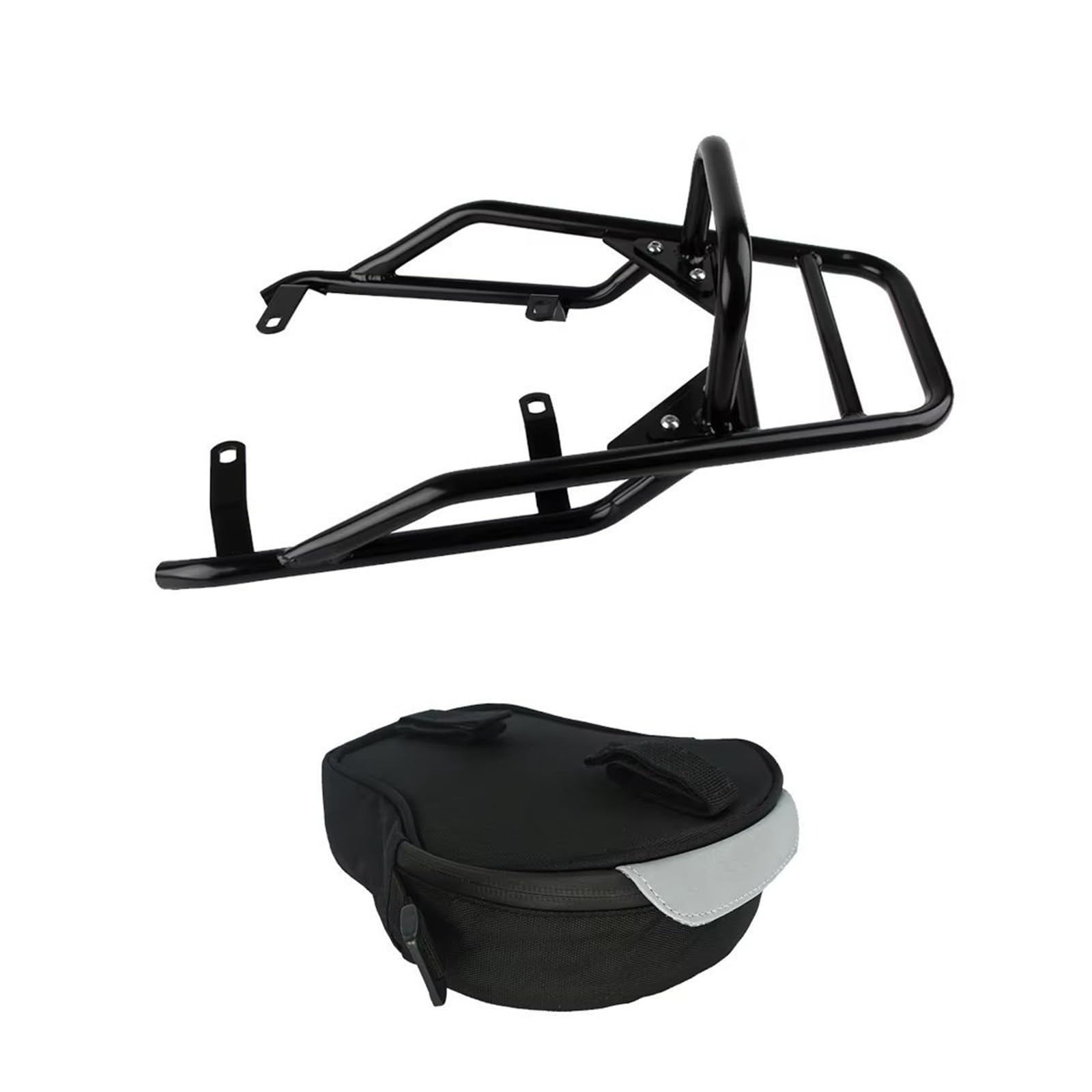 Portapacchi Moto Portapacchi Utility per RNINET per Scrambler per R Nine T per R9T 9 T per Racer Moto Sedile Posteriore Portapacchi Passeggero Maniglia(Rack And Bag)