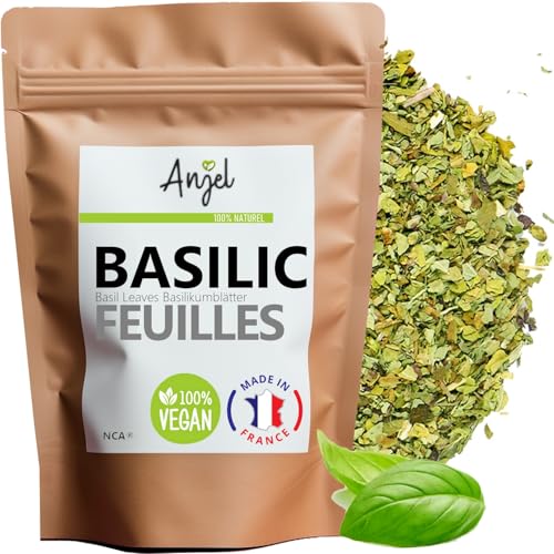 Feuilles de Basilic Séchées 100% Naturel - Basilic Râpé Séché Cuisine Pesto Tisane Infusion - NCA (50)