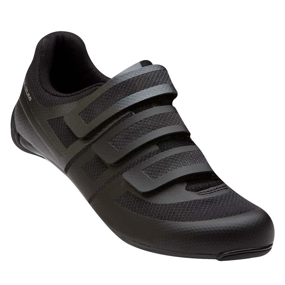 PEARL IZUMI Quest Road Cycling Shoe - Shoes for Women - Concave Plate Shape - Breathable Fabric Lining Black/Black EU 40 (US Women's 8) M
