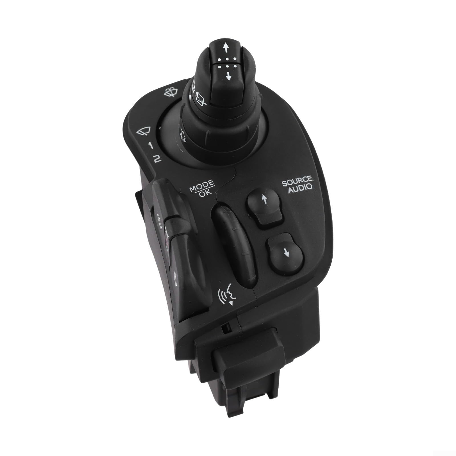 Commutateur d'autoradio pour réparer la commande au volant Clio 3 et Kangoo - Plastique noir