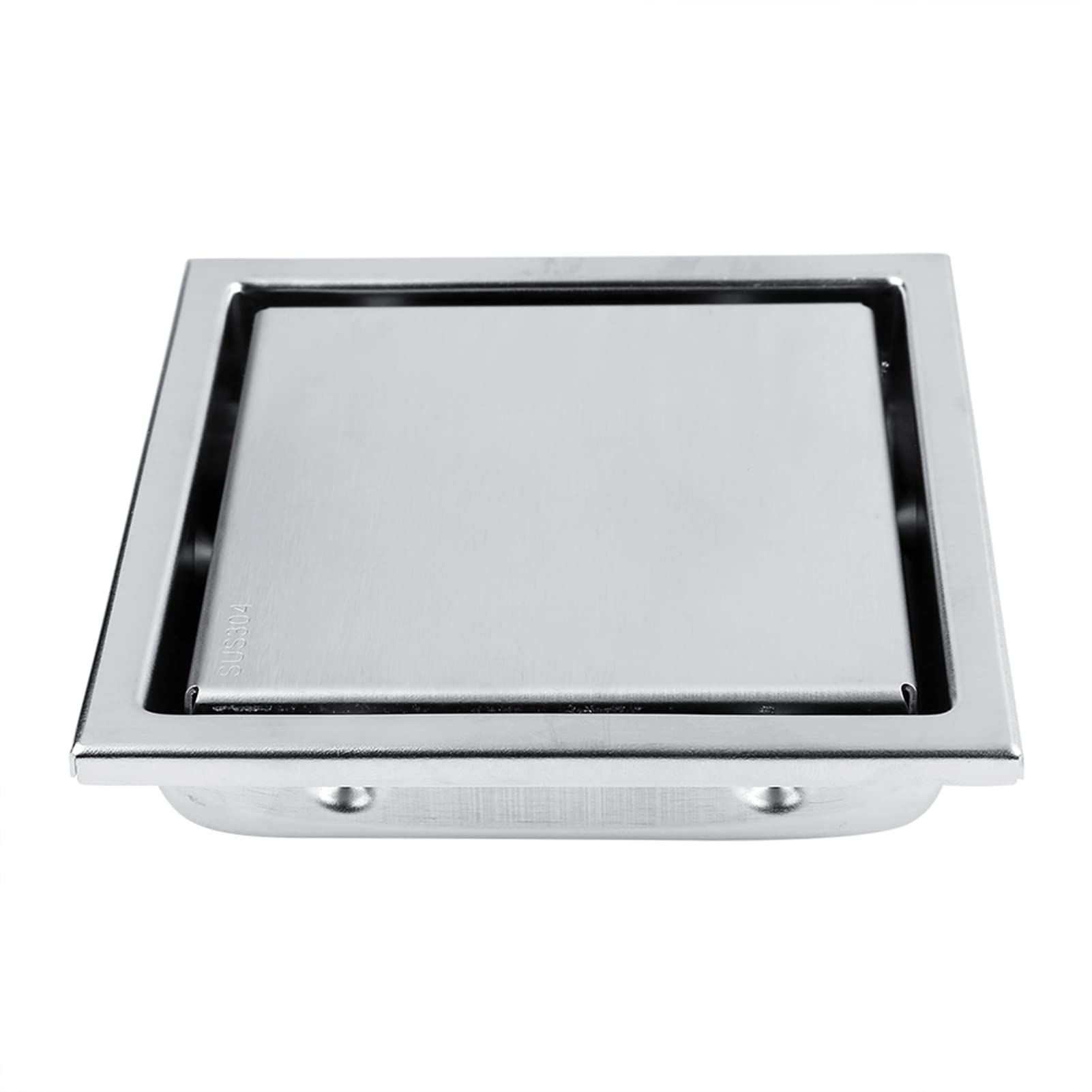 Square Floor Drain - Home Stainless Steel Square Shape Anti-odor Bathroom Floor Drain Waste Gate Shower Drainer for kitchen, bathroom, garage, basement