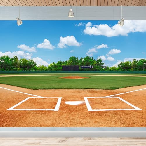 Fondo de fotografía 8X6FT con tema de béisbol miniatura 1