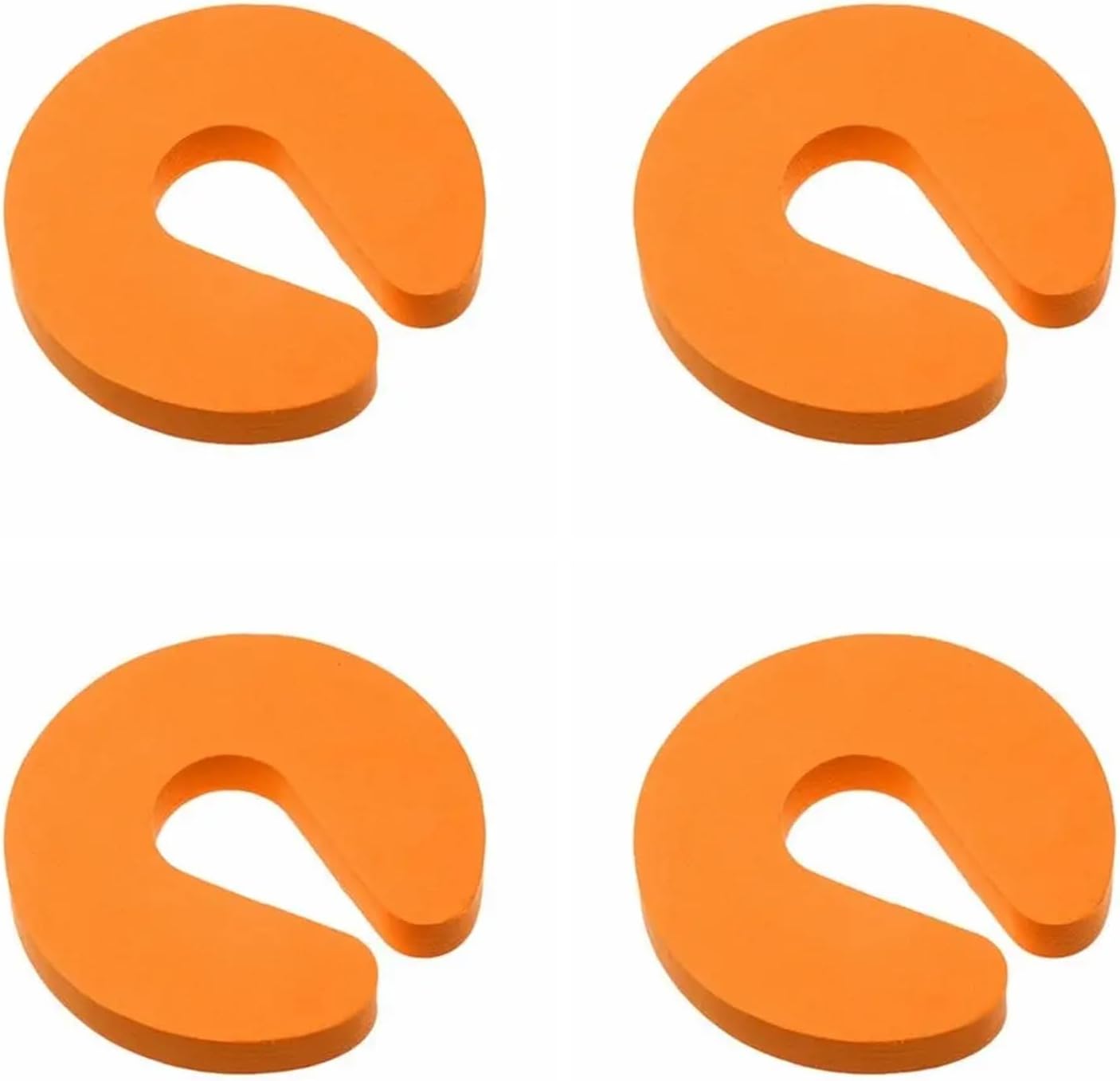 Door Silencer 24 Pcs C Shape Baby Safety Locks, Child Proof Cabinet & Door Latches(Orange)
