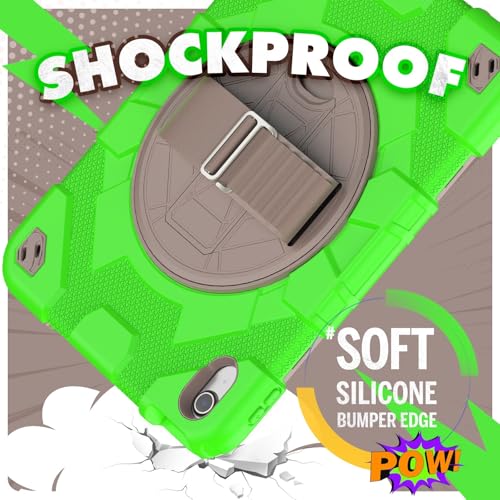 Coque pour iPad 10e génération résistante aux chocs avec support rotatif et sangle