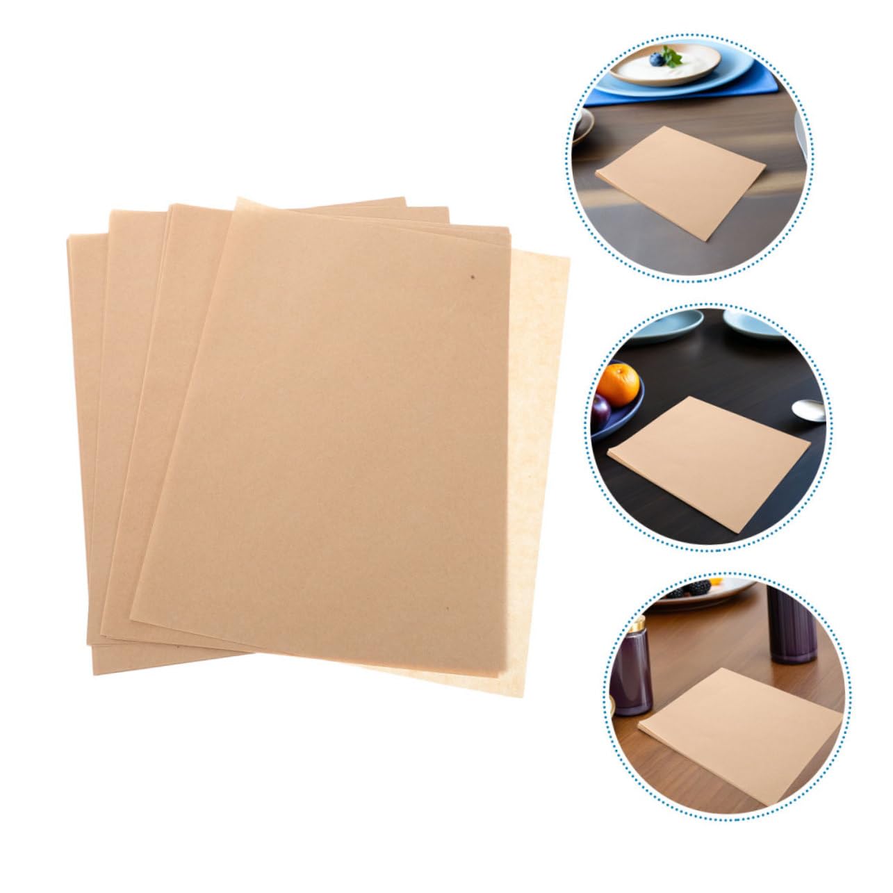 Ciieeo 500pezzi Carta Da Forno Per Alimenti Fogli Di Carta Da Forno Antiaderente Per Fritture Pizza e Snack Assorbente Per Olio Per Barbecue e Lavorazione Dolci