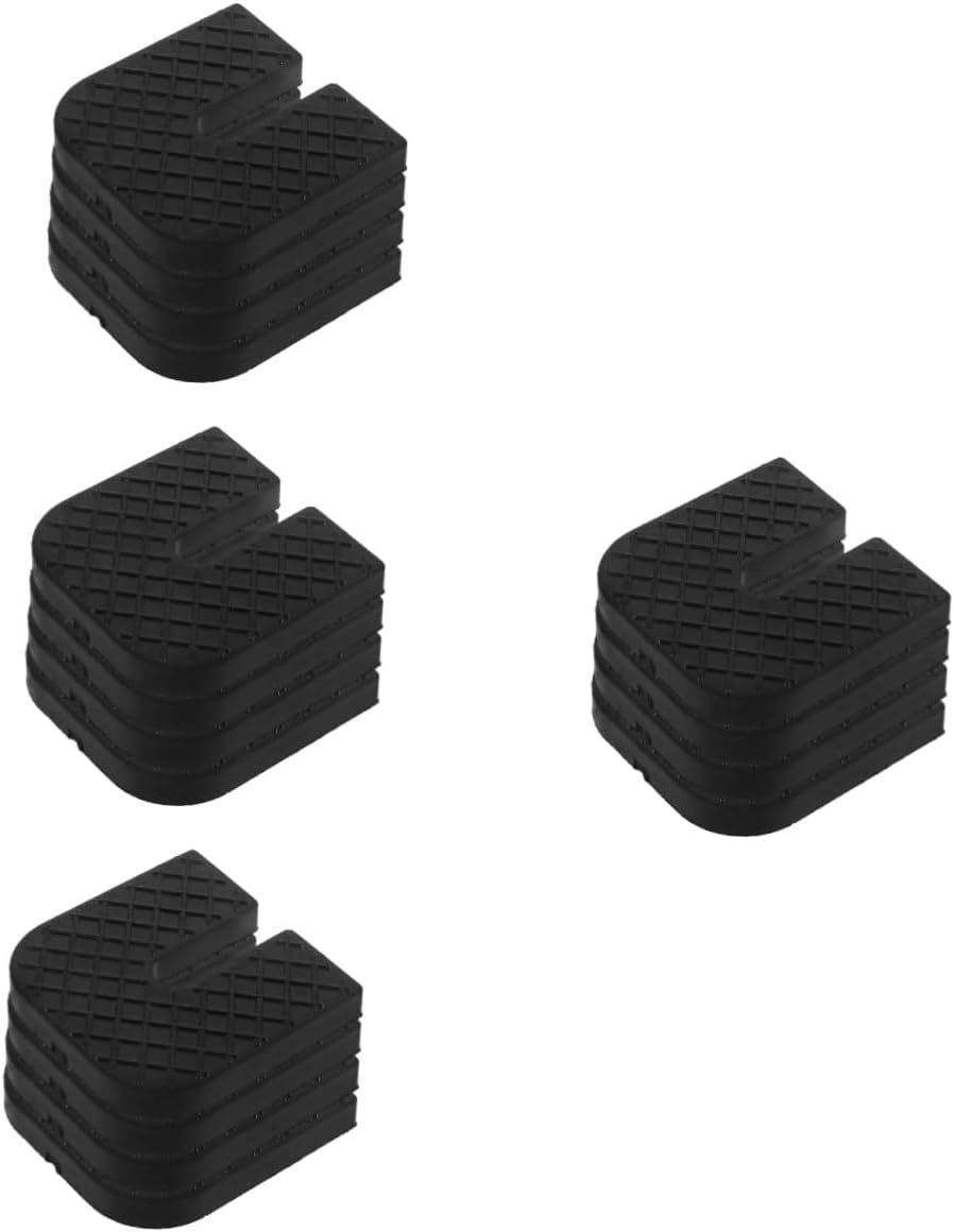 16pcs U-Shaped Mats Wear-Resistant Rubber Pads for Air Conditioning -Resistant Noise Dampening Shock Absorbers for Home Appliances
