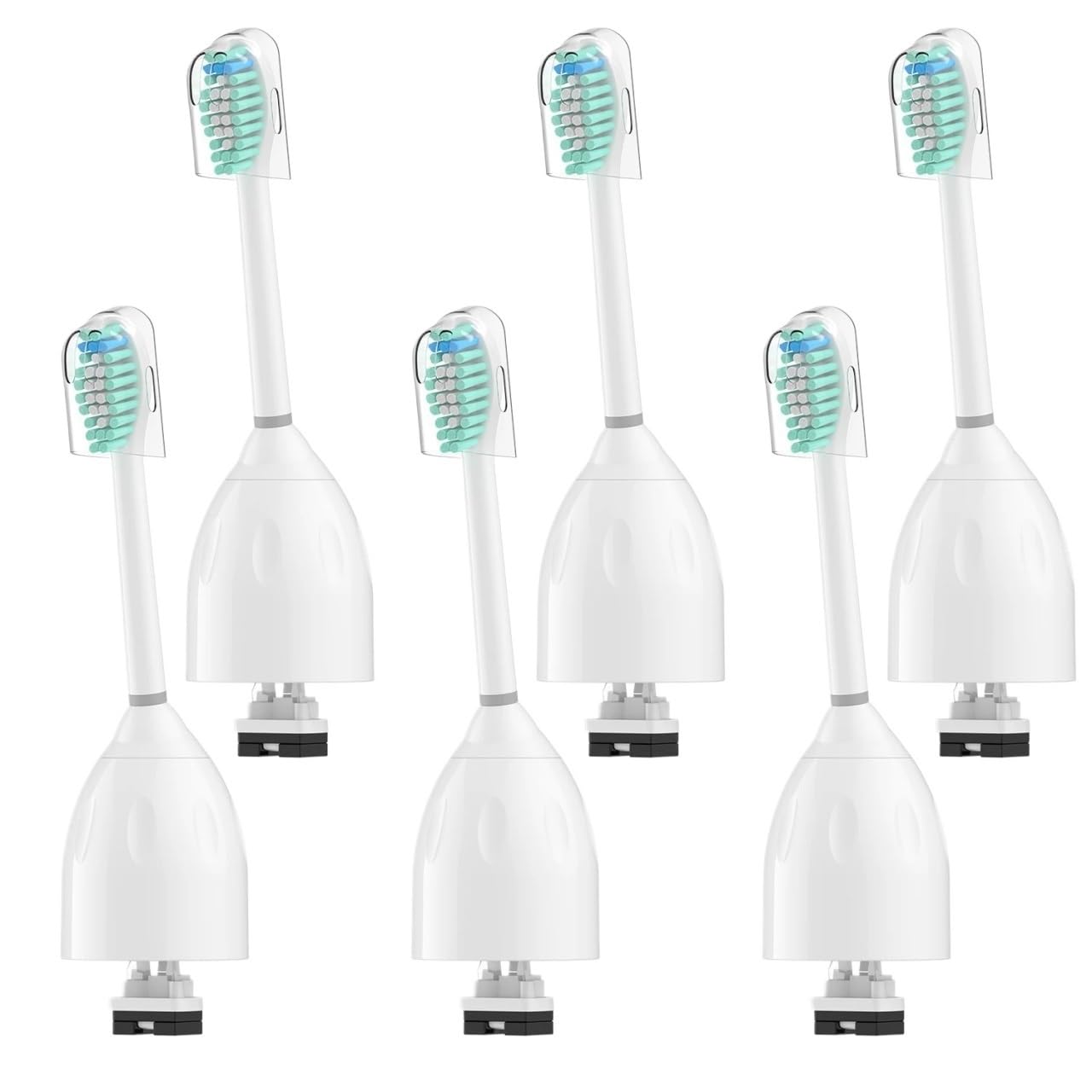 Cabezales de repuesto suaves for cepillo dientes PH 7022, 1/4/6 Uds | Recambios de cerdas suaves for intercambio diario(6Pcs)