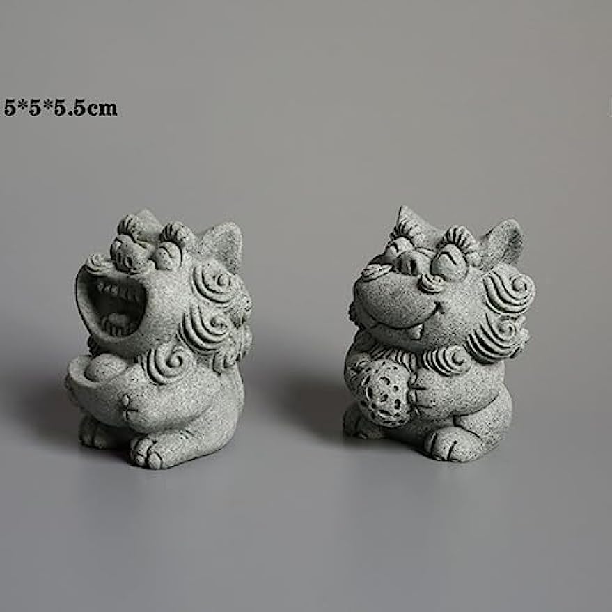 Amazon.co.jp: 開運風水グッズ 獅子置物 インテリア アジア 狛犬