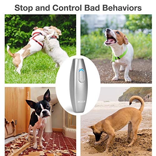 MODUS Bark Control Device - Anti Barking Device, 2-in-1 Dog Training Tool, 16.4 Ft Large Control Range, Safe to Use, Dog Silencer Dogs, Ultrasonic Pet Corrector Dog Whistle
