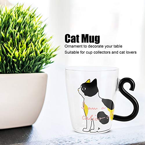 Coffee Tea Mugs, Animal Shaped Cute Handmade Mugs Funny Cat Mug Novelty Gift for Kids Cat Lovers(White cat) - Image 2