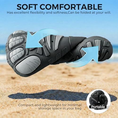 Image of SEEKWAY Barefoot Water Shoes for Kids - Wide Toe Box and Quick-Dry Sand Shoes Toddler for Hiking Swim Beach Pool Kayak Sport Accessories, Camping Essentials Must-Haves for Boys Girls Sizes