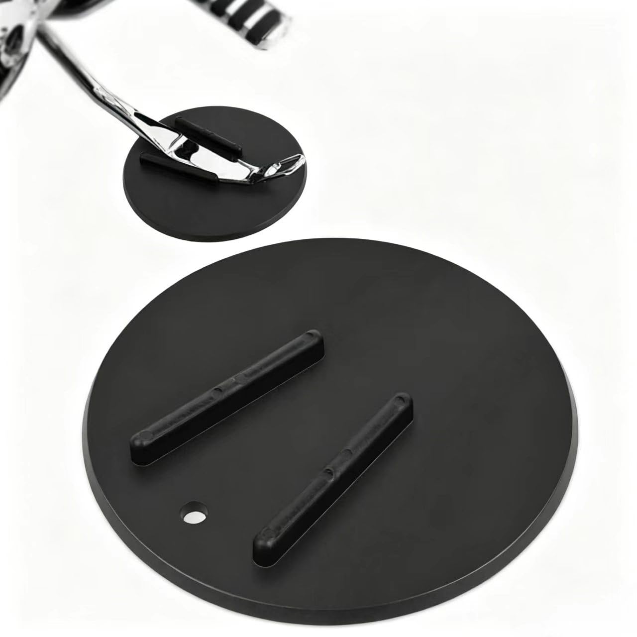 YDSTNiu Motorcycle Kickstand Pad for Bonneville T140, Sidestand Extension Plate Foot Enlarger Parking Support Ground Surface Protector