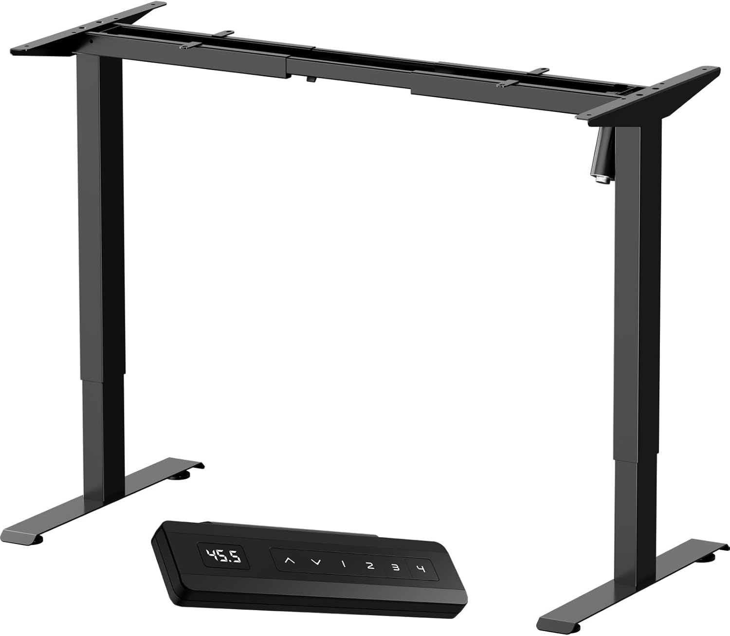 IWEICARE Electric Adjustable Standing Desk Frame, Stand up Desk Frame, Sit Stand Desk Legs with Memory Function, Black Frame Only