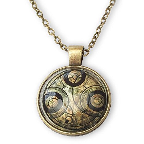 Orion Creations Doctor Who. Seor del Tiempo cabujn Collar con Colgante de Cristal
