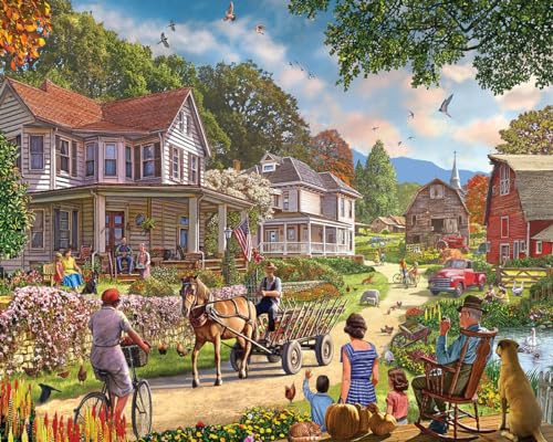 White Mountain Rompecabezas de 1000 Piezas Escénico Rural, Country Weekend | Piezas Grandes, Regalo para Adultos y Familia, 24"x30" en, Paisaje miniatura 1
