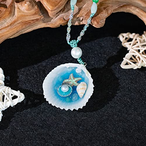 Da Piao Liang Beach Nautical Ocean Pendant Starfish Conch Necklace For Women Girls Ocean Lovers Jewelry Gifts #TOP3