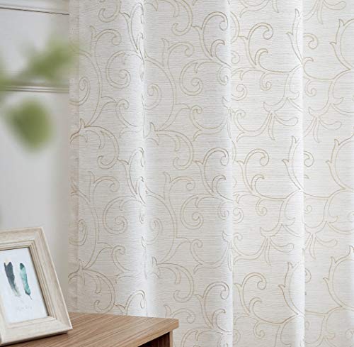 Romantex Metallischer Fenstervorhang, 213.4 cm lang Cover