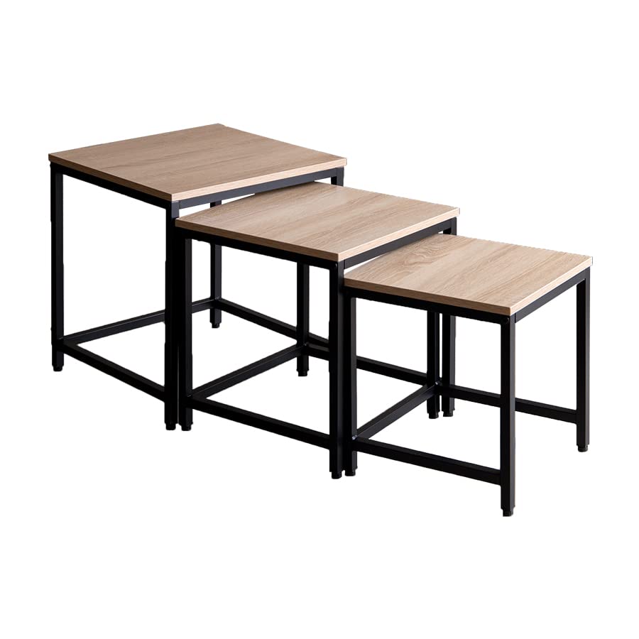 Amazon.co.jp: 家具350 ネストテーブル テーブル ローテーブル 3点  