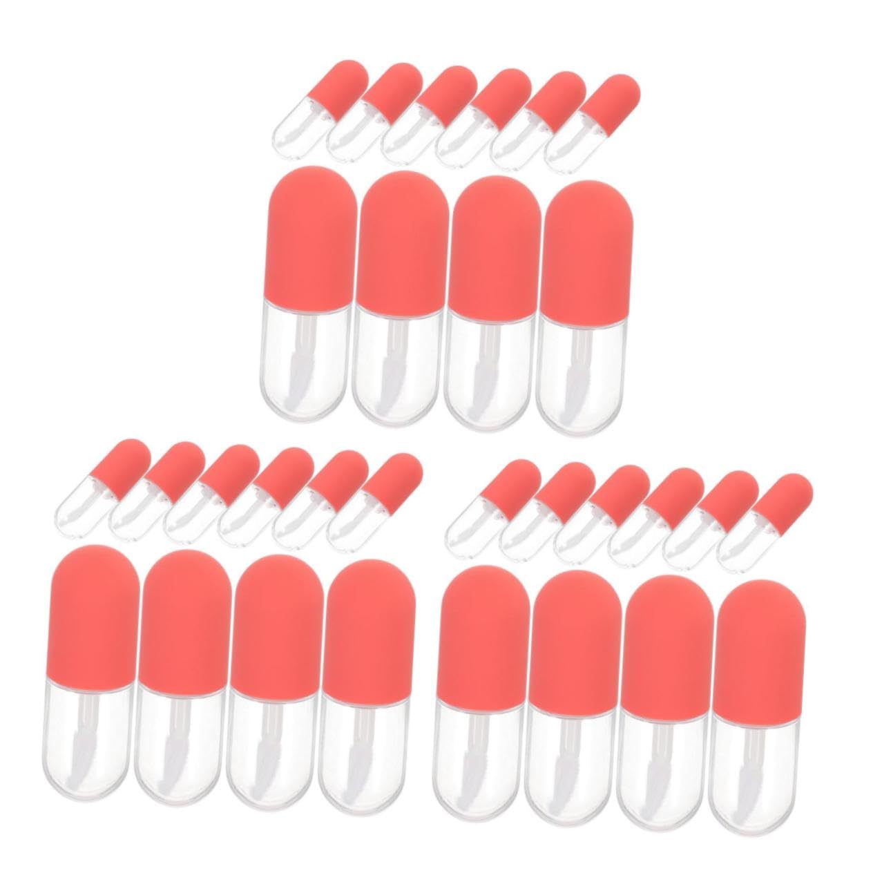 Beavorty 3 Series Tubo Vacío De Brillo De Labios Botella De Labial Tubos De Brillo De Labios Vacíos Kit Para Hacer Brillo De Labios Bálsamo Labial Botellas De Brillo De Labios 10 Piezas X 3